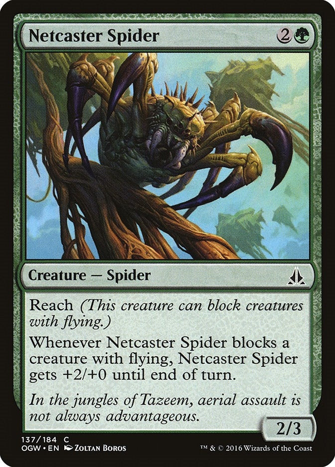 Image for Netcaster Spider (137) [Oath of the Gatewatch] - Magic: The Gathering