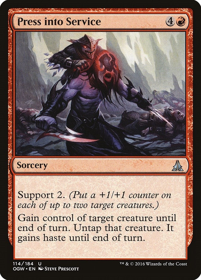 Image for Press into Service (114) [Oath of the Gatewatch] - Magic: The Gathering