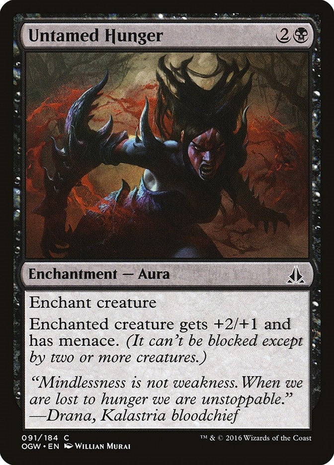 Image for Untamed Hunger (91) [Oath of the Gatewatch] - Magic: The Gathering