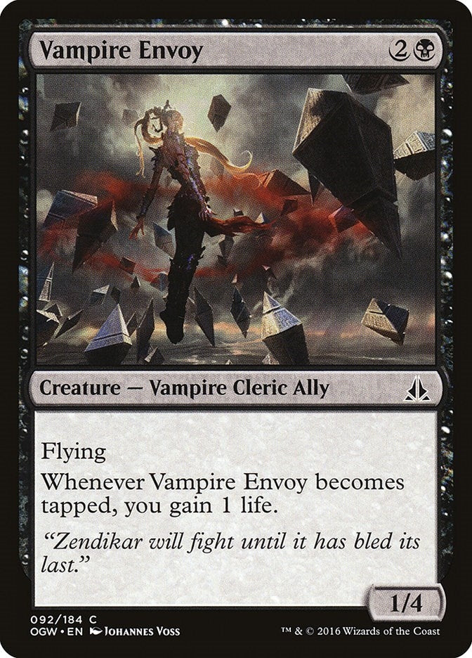 Image for Vampire Envoy (92) [Oath of the Gatewatch] - Magic: The Gathering