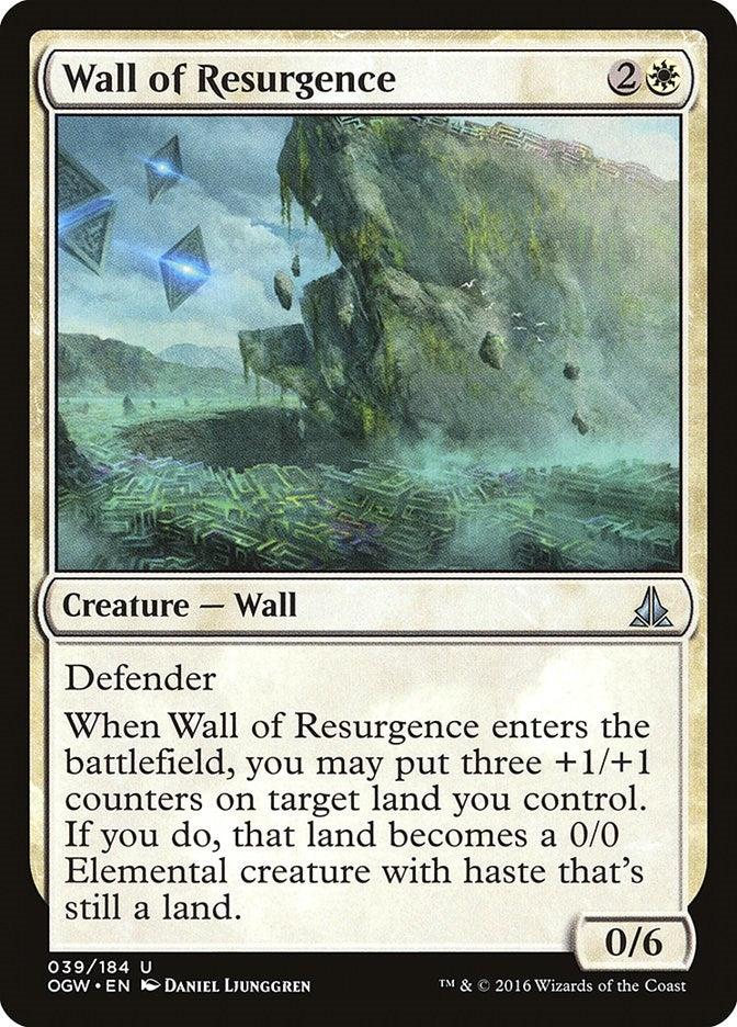 Image for Wall of Resurgence (39) [Oath of the Gatewatch] - Magic: The Gathering