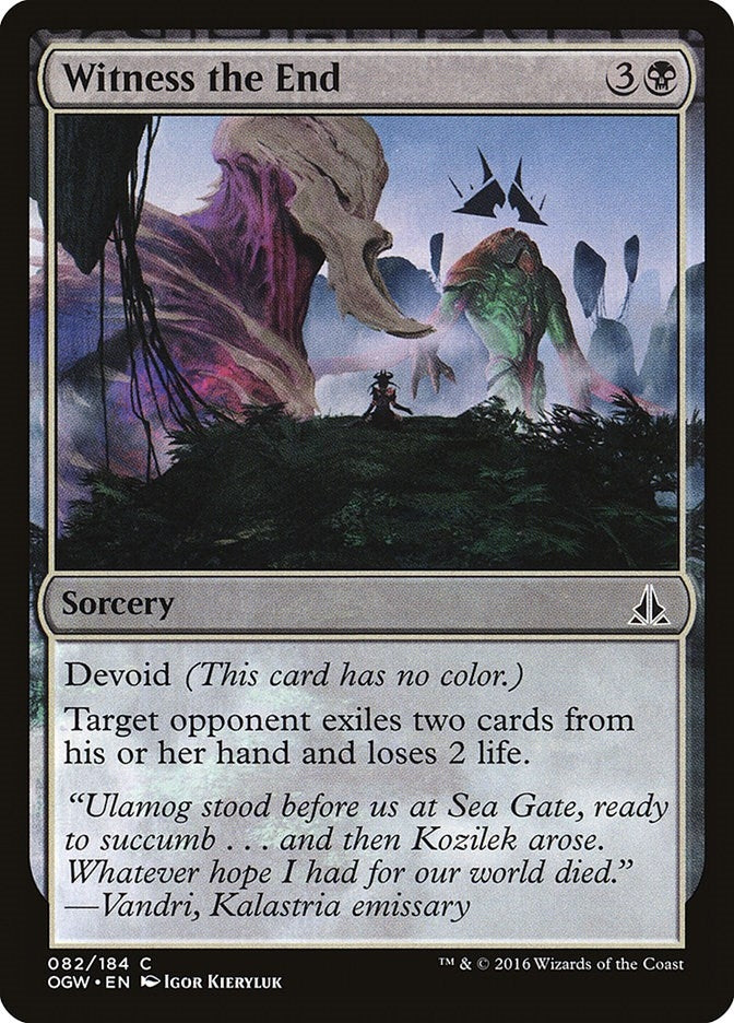 Image for Witness the End (82) [Oath of the Gatewatch] - Magic: The Gathering