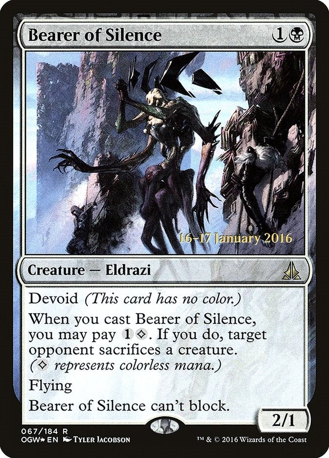 Image for Bearer of Silence (67) [Prerelease Cards] - Magic: The Gathering