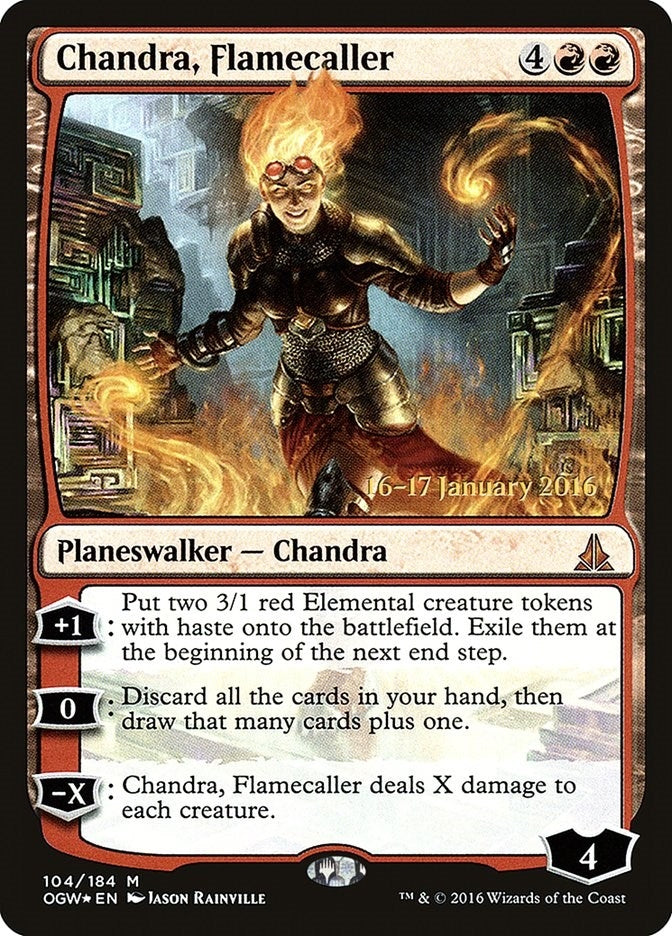 Image for Chandra, Flamecaller (104) [Prerelease Cards] - Magic: The Gathering