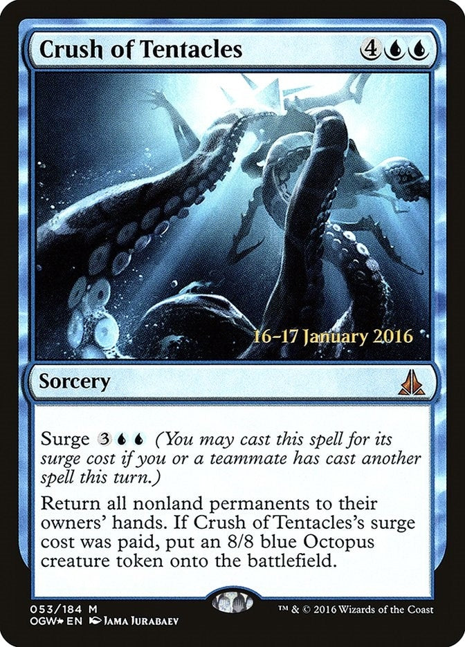 Image for Crush of Tentacles (53) [Prerelease Cards] - Magic: The Gathering