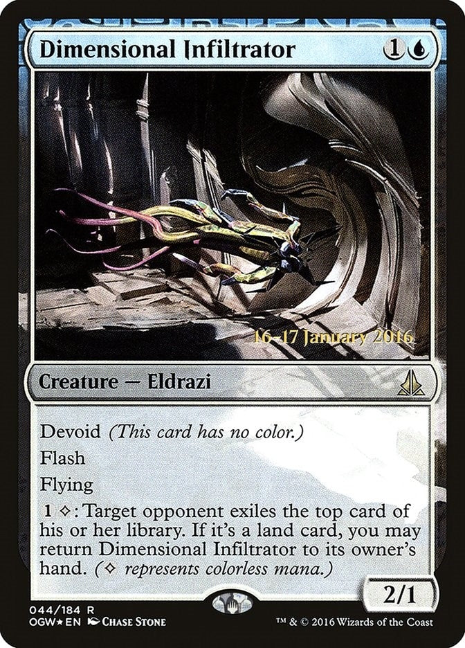 Image for Dimensional Infiltrator (44) [Prerelease Cards] - Magic: The Gathering