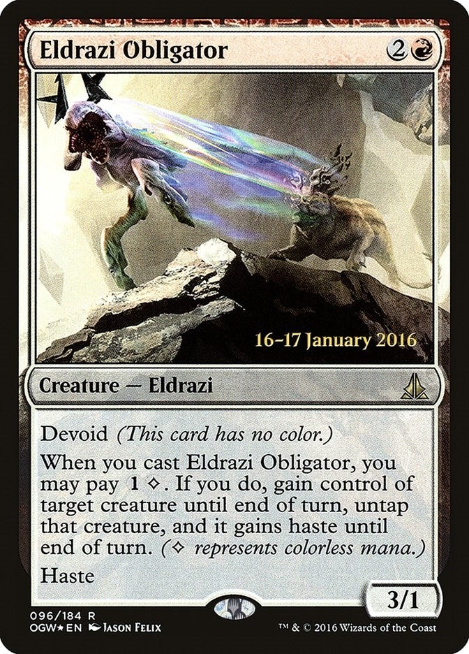 Image for Eldrazi Obligator (96) [Prerelease Cards] - Magic: The Gathering