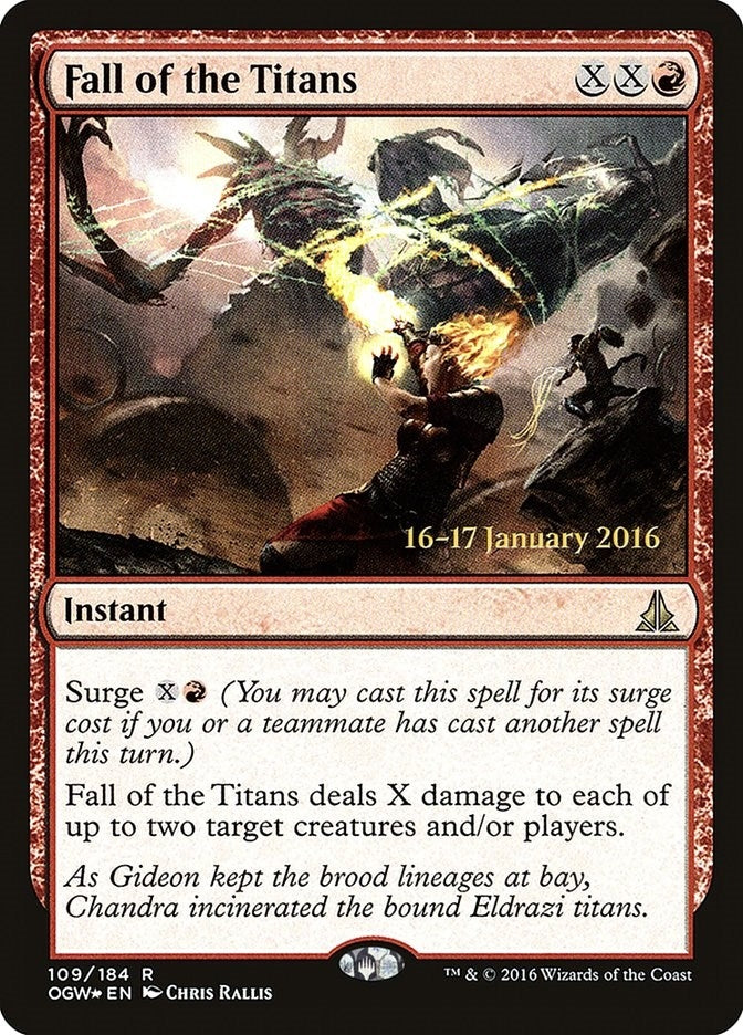 Image for Fall of the Titans (109) [Prerelease Cards] - Magic: The Gathering