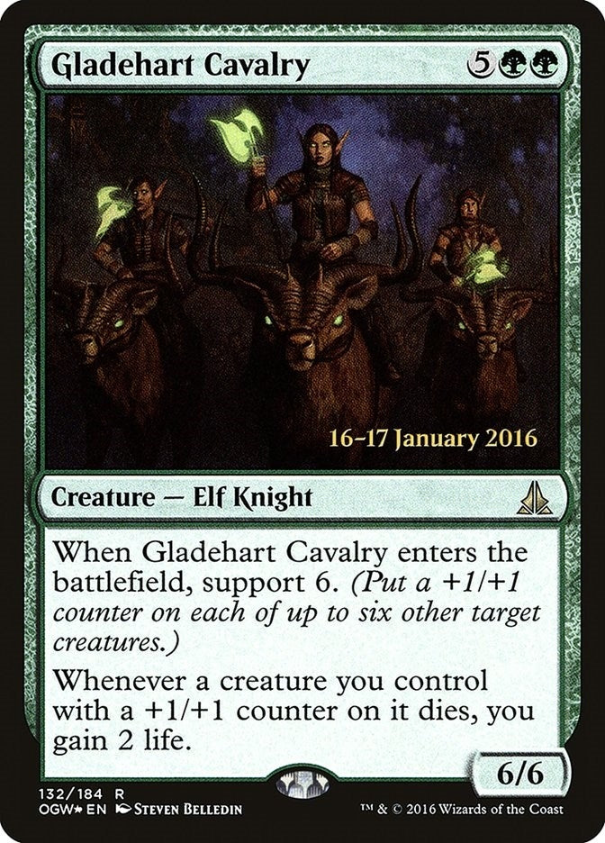 Image for Gladehart Cavalry (132) [Prerelease Cards] - Magic: The Gathering