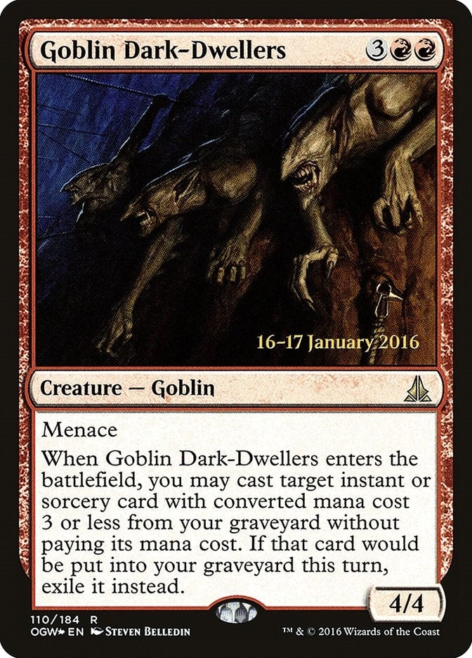 Image for Goblin Dark-Dwellers (110) [Prerelease Cards] - Magic: The Gathering