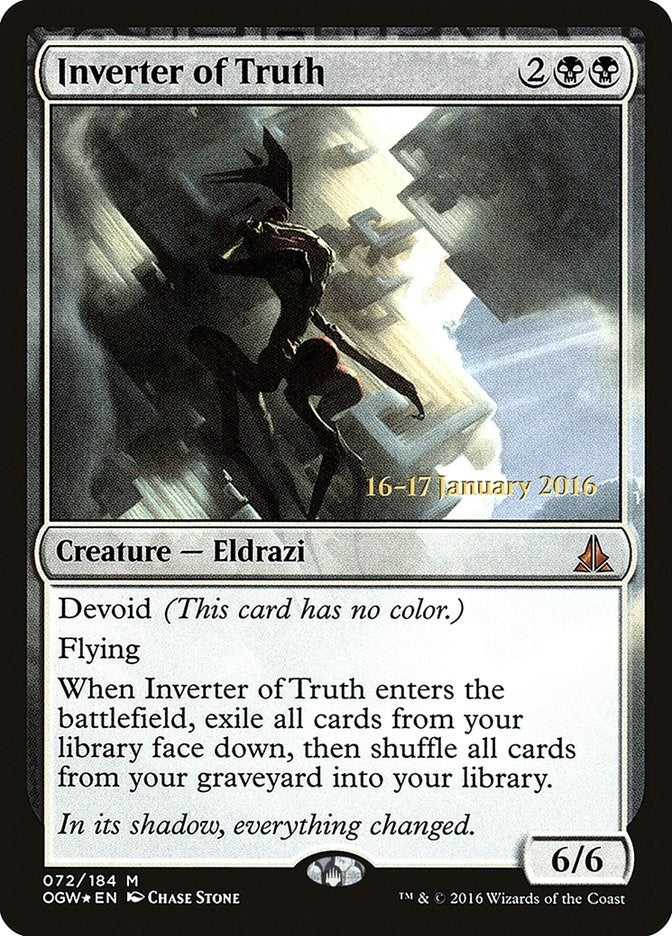 Image for Inverter of Truth (72) [Prerelease Cards] - Magic: The Gathering