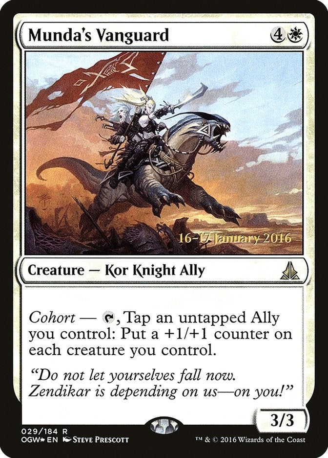 Image for Munda's Vanguard (29) [Prerelease Cards] - Magic: The Gathering