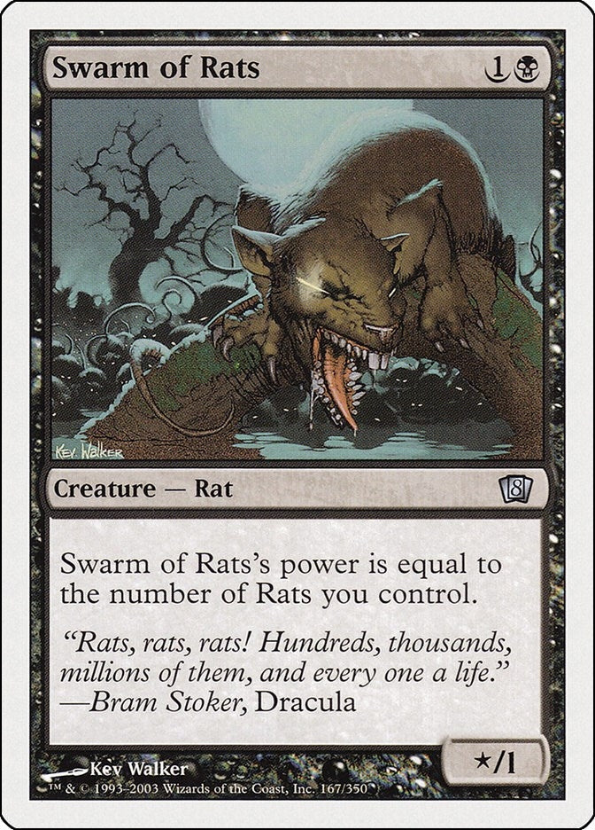 Image for Swarm of Rats (167) [8th Edition] - Magic: The Gathering