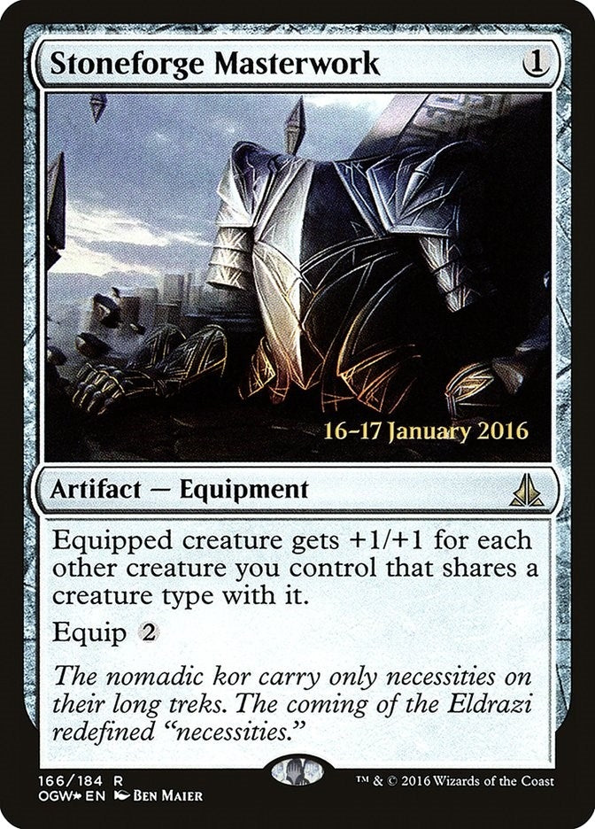 Image for Stoneforge Masterwork (166) [Prerelease Cards] - Magic: The Gathering