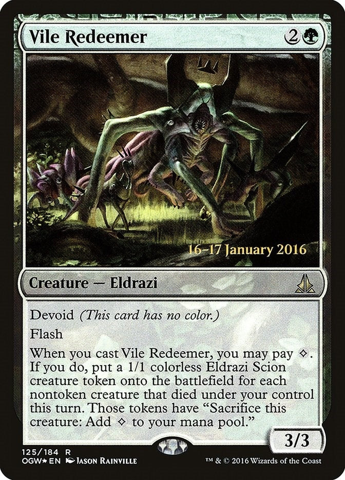 Image for Vile Redeemer (125) [Prerelease Cards] - Magic: The Gathering