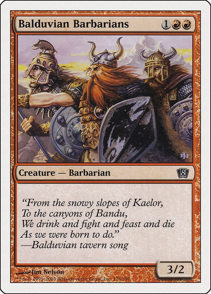 Image for Balduvian Barbarians (176) [8th Edition] - Magic: The Gathering