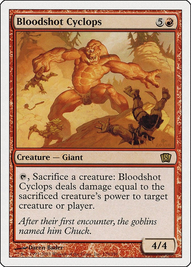 Image for Bloodshot Cyclops (179) [8th Edition] - Magic: The Gathering