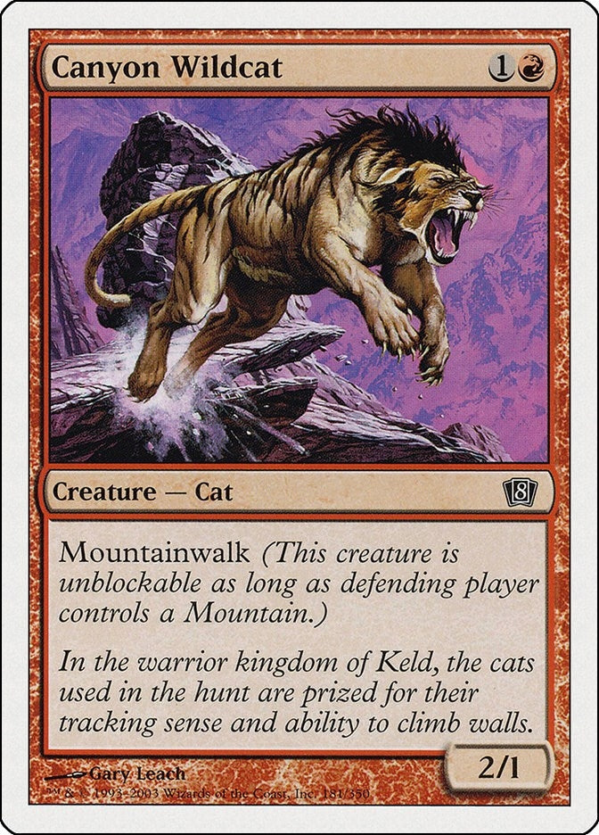 Image for Canyon Wildcat (181) [8th Edition] - Magic: The Gathering