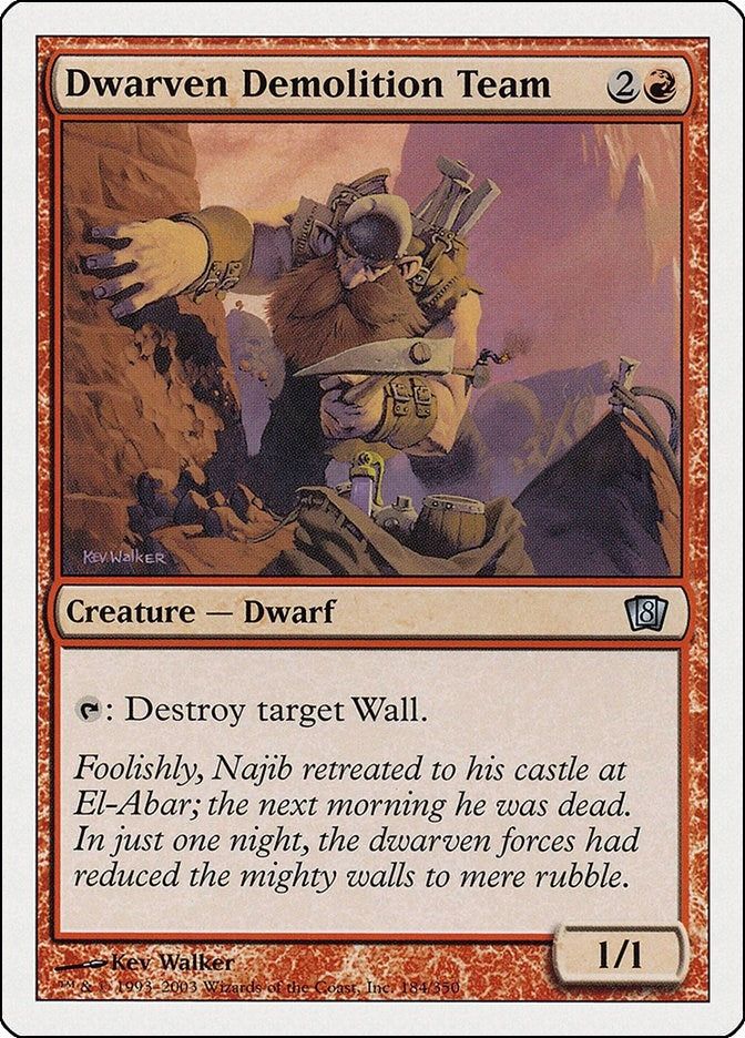 Image for Dwarven Demolition Team (184) [8th Edition] - Magic: The Gathering