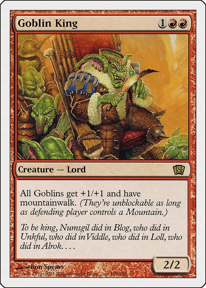 Image for Goblin King (190) [8th Edition] - Magic: The Gathering