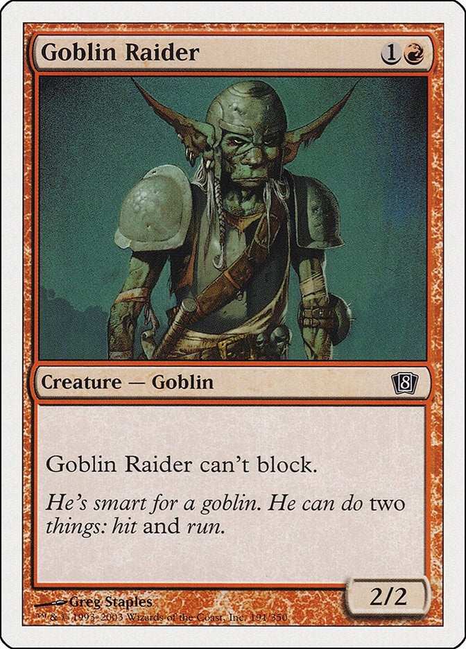 Image for Goblin Raider (191) [8th Edition] - Magic: The Gathering