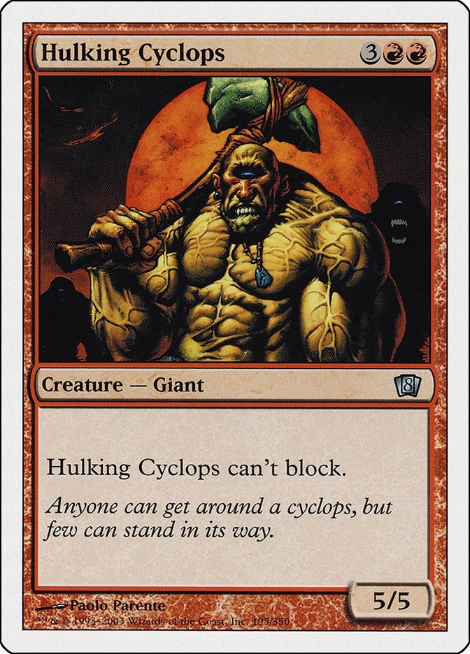 Image for Hulking Cyclops (195) [8th Edition] - Magic: The Gathering