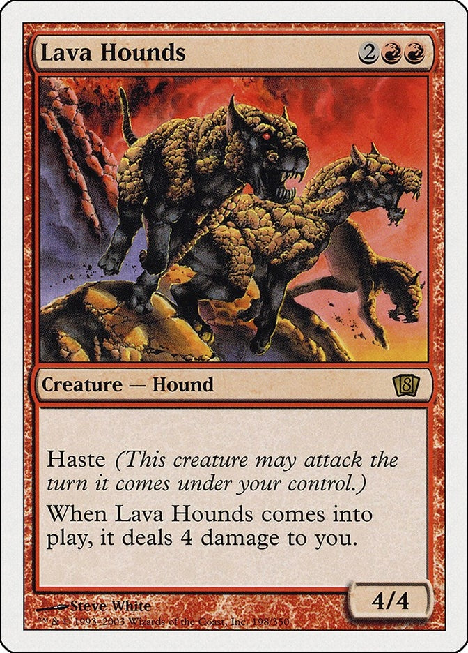 Image for Lava Hounds (198) [8th Edition] - Magic: The Gathering