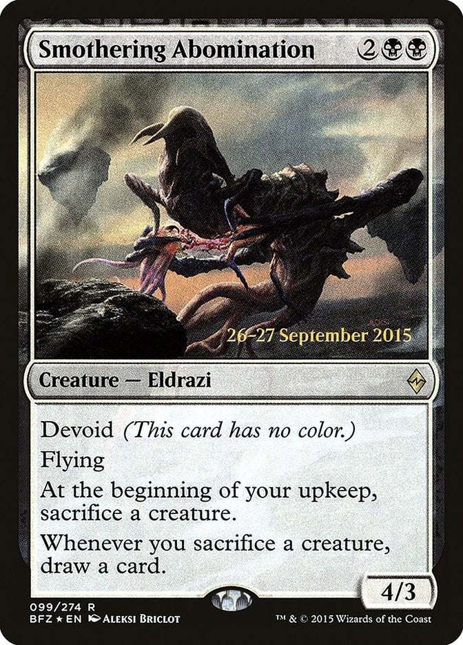 Image for Smothering Abomination (99) [Prerelease Cards] - Magic: The Gathering