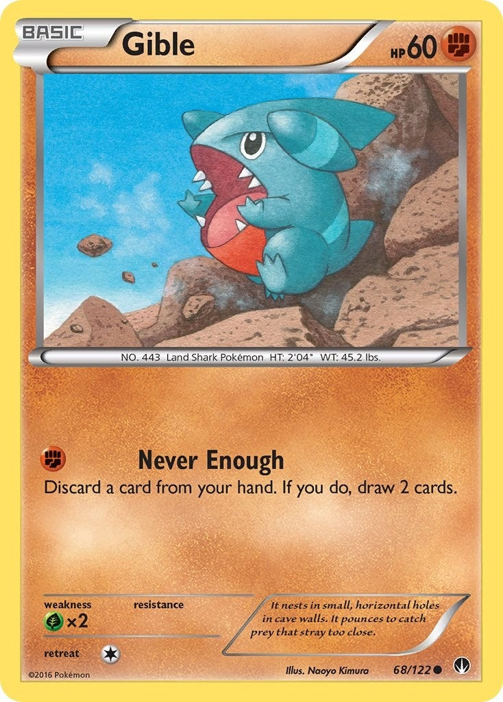 Image for Gible (68/122) [XY - BREAKpoint] - Pokemon