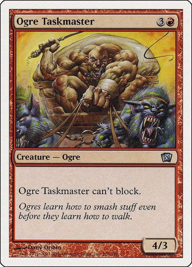 Image for Ogre Taskmaster (205) [8th Edition] - Magic: The Gathering
