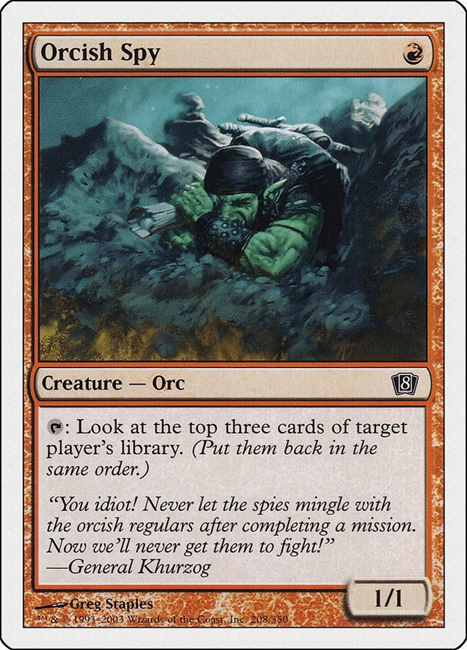 Image for Orcish Spy (208) [8th Edition] - Magic: The Gathering