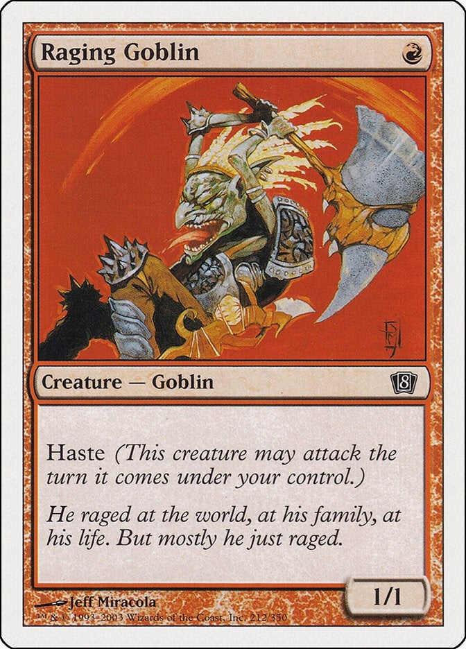 Image for Raging Goblin (212) [8th Edition] - Magic: The Gathering