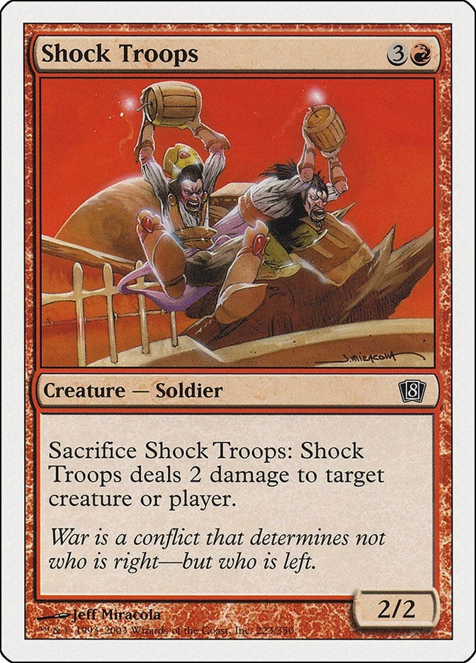 Image for Shock Troops (223) [8th Edition] - Magic: The Gathering