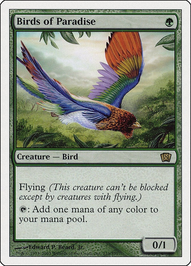 Image for Birds of Paradise (233) [8th Edition] - Magic: The Gathering