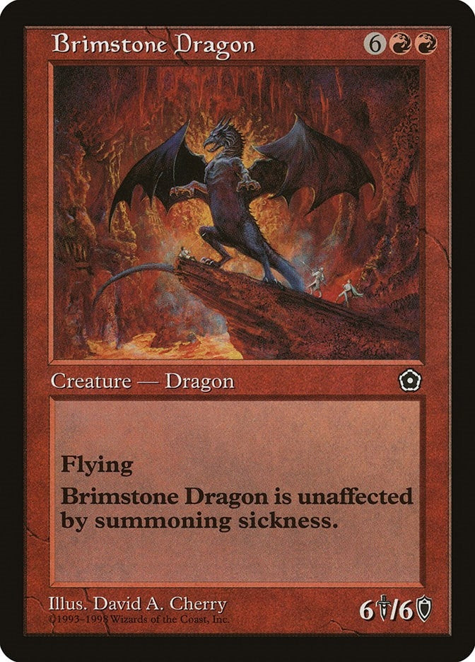 Image for Brimstone Dragon [Portal Second Age] - Magic: The Gathering