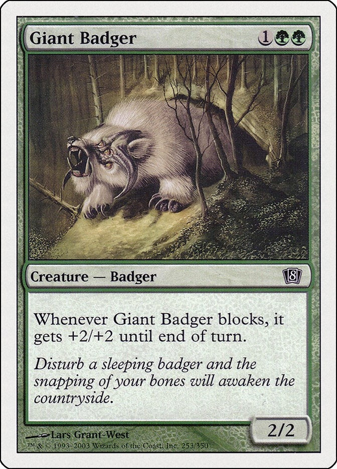 Image for Giant Badger (253) [8th Edition] - Magic: The Gathering