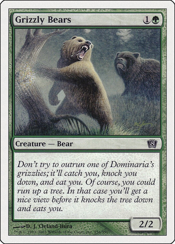 Image for Grizzly Bears (256) [8th Edition] - Magic: The Gathering