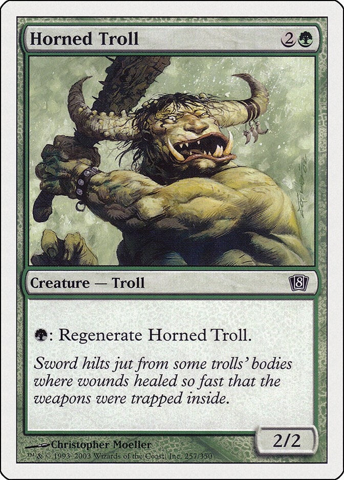 Image for Horned Troll (257) [8th Edition] - Magic: The Gathering