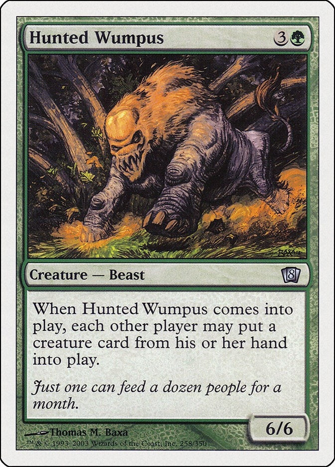 Image for Hunted Wumpus (258) [8th Edition] - Magic: The Gathering