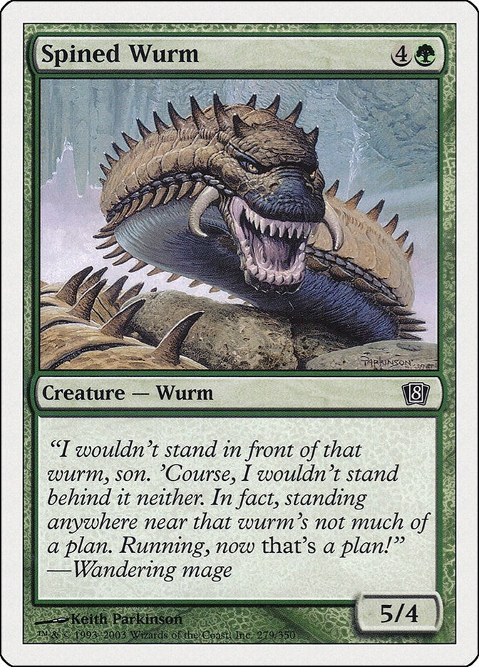 Image for Spined Wurm (279) [8th Edition] - Magic: The Gathering