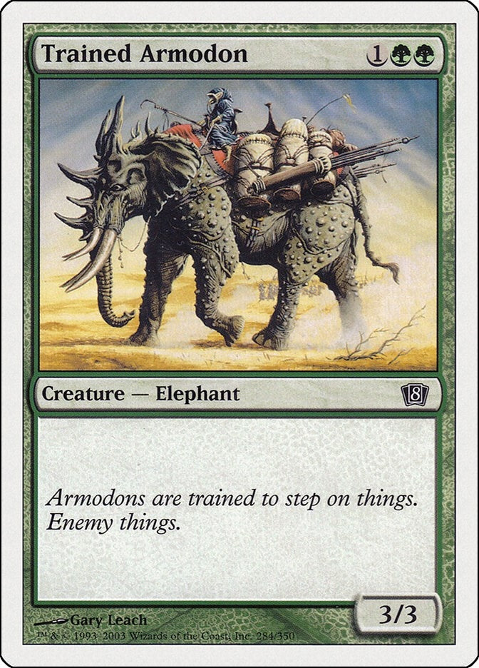 Image for Trained Armodon (284) [8th Edition] - Magic: The Gathering