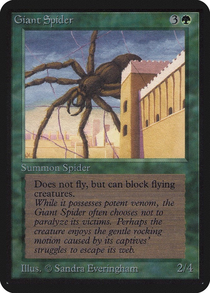 Image for Giant Spider [Alpha Edition] - Magic: The Gathering