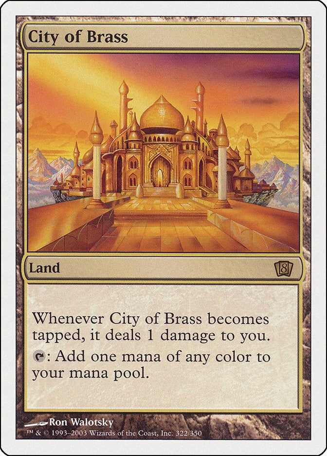 Image for City of Brass (322) [8th Edition] - Magic: The Gathering