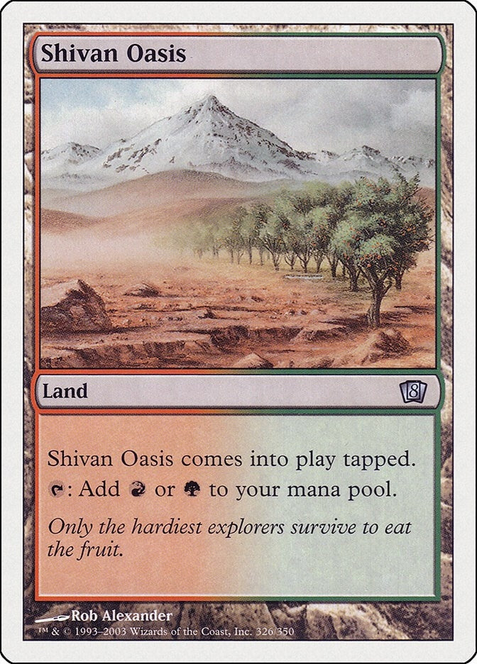 Image for Shivan Oasis (326) [8th Edition] - Magic: The Gathering