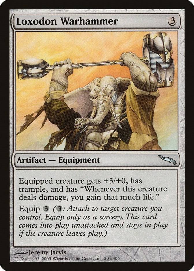 Image for Loxodon Warhammer (201) [Mirrodin] - Magic: The Gathering