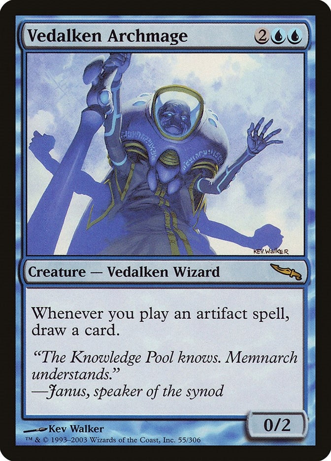Image for Vedalken Archmage (55) [Mirrodin] - Magic: The Gathering