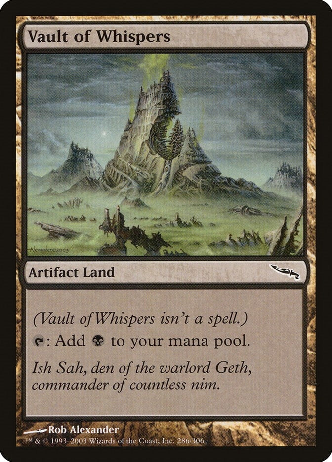 Image for Vault of Whispers (286) [Mirrodin] - Magic: The Gathering