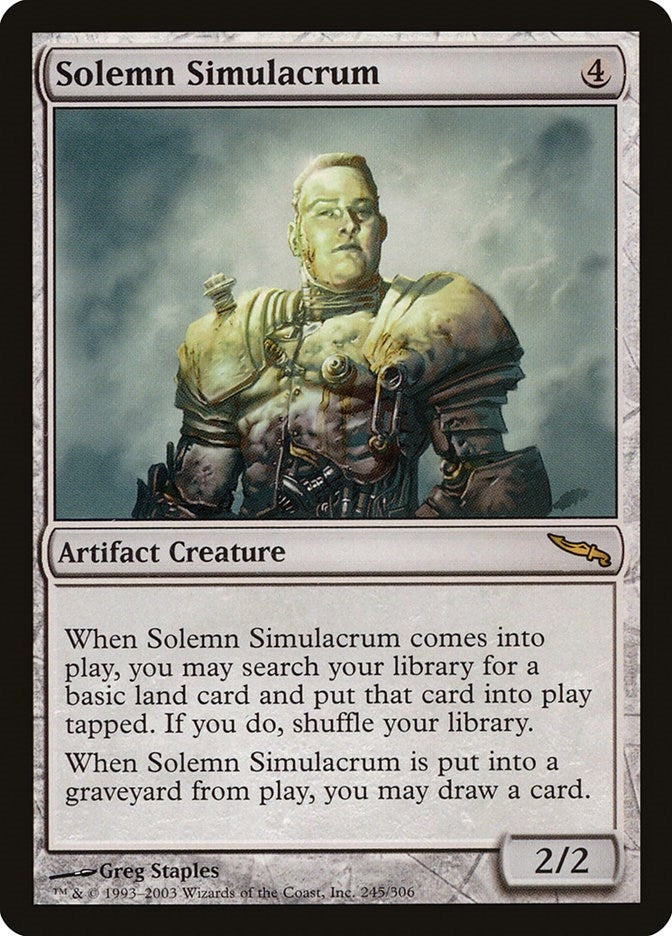 Image for Solemn Simulacrum (245) [Mirrodin] - Magic: The Gathering