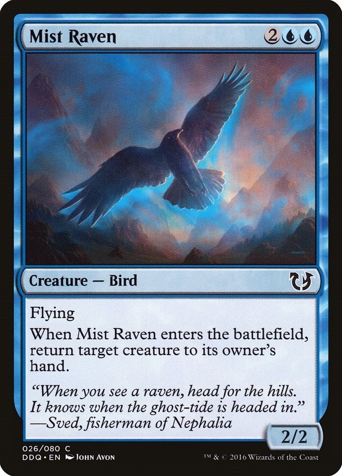 Image for Mist Raven (26) [Blessed vs. Cursed] - Magic: The Gathering