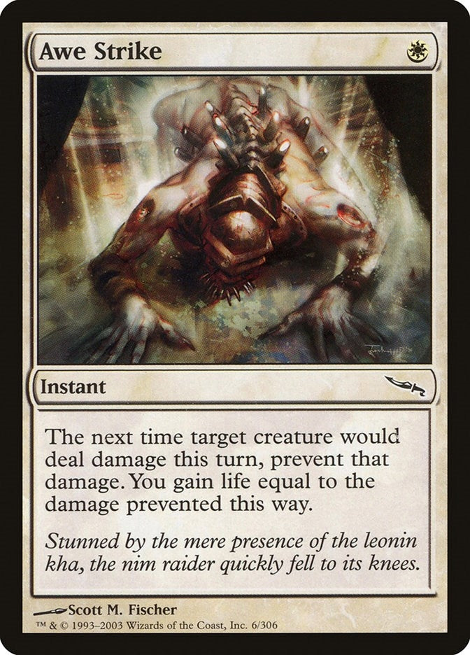 Image for Awe Strike (6) [Mirrodin] - Magic: The Gathering
